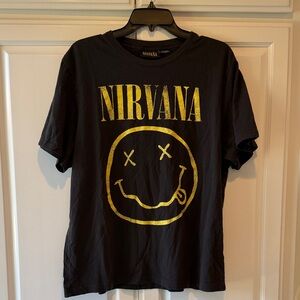 2XL NIRVANA Smiley Graphic Tee